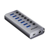 USB-A 3.0 5 Gbps hub con interruttore 7 in 1 Unitek H1314A01-EU