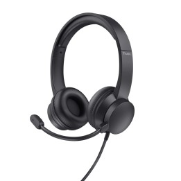 Trust HS-150 Cuffia cablata archetto ufficio/call center nero