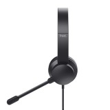 Trust HS-150 Cuffia cablata archetto ufficio/call center nero