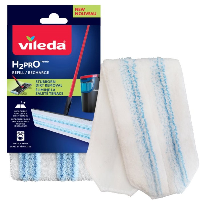 Ricambio per mop piatto Vileda H2prO