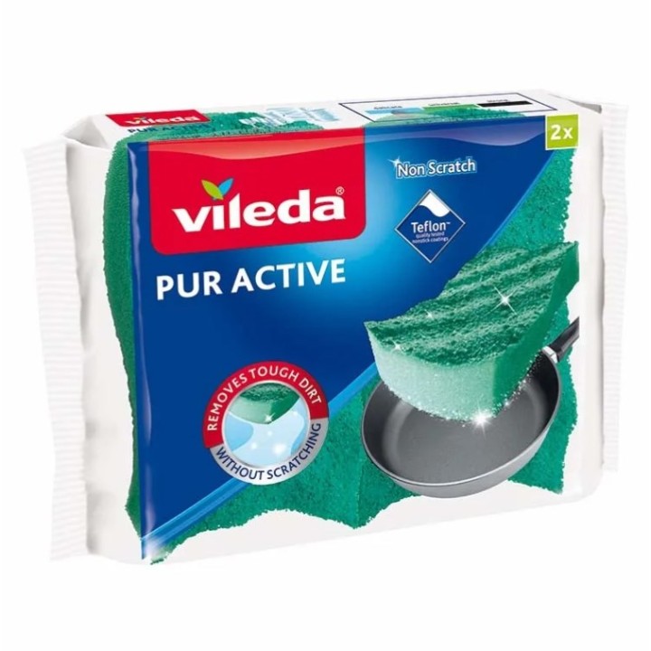 Spugna abrasiva Vileda Pur Active 2 pz