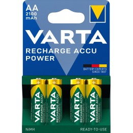 VARTA HR6 AA Recharge Accu Power 2100 mAh 56706 Batterie ricaricabili 4 pz Verde Giallo