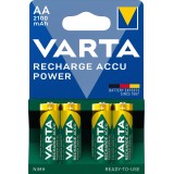 VARTA HR6 AA Recharge Accu Power 2100 mAh 56706 Batterie ricaricabili 4 pz Verde Giallo