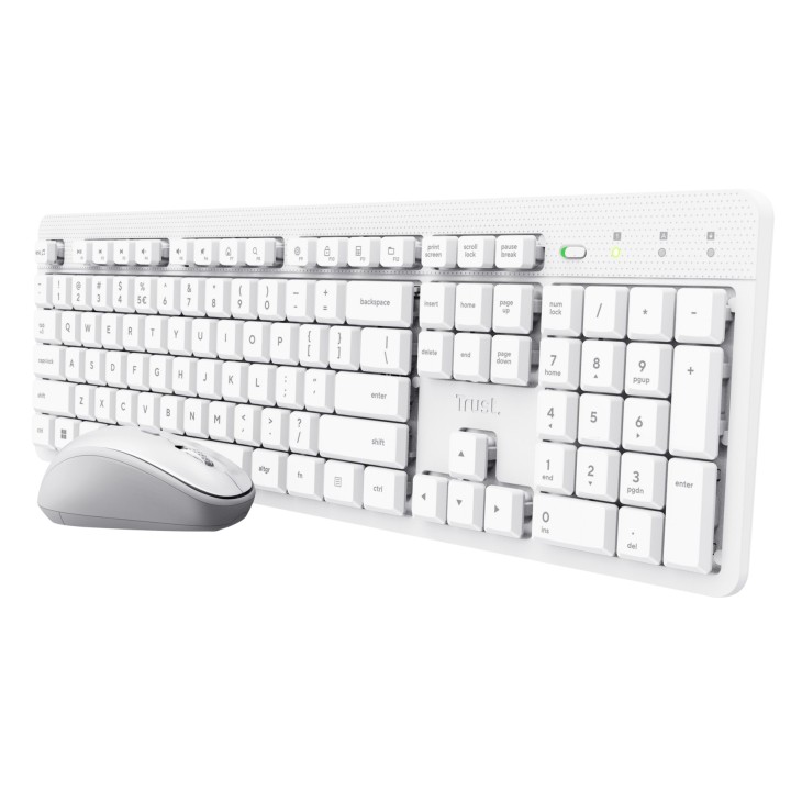 Trust Ody II Wireless US - set (tastiera + mouse) bianco