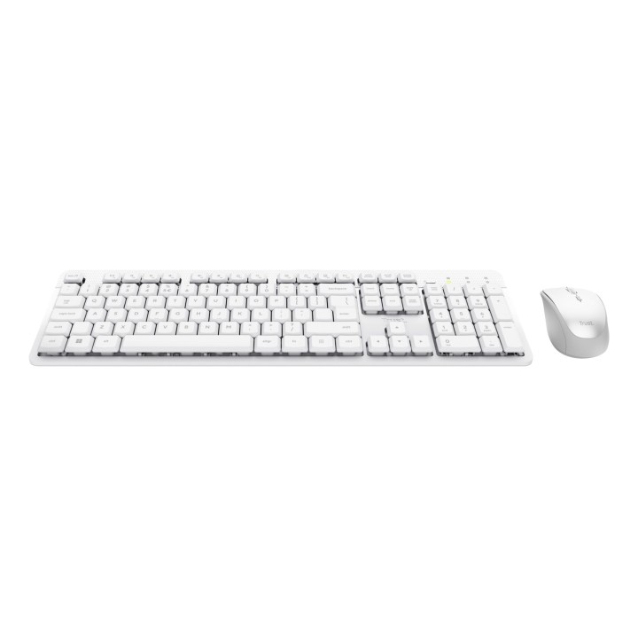 Trust Ody II Wireless US - set (tastiera + mouse) bianco