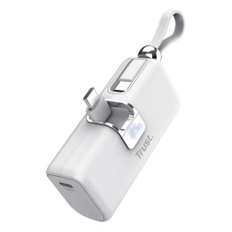 Trust Power bank Pacto Litio-Ioni (Li-Ion) 5000 mAh bianco