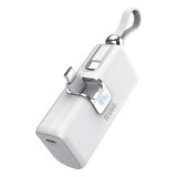 Trust Power bank Pacto Litio-Ioni (Li-Ion) 5000 mAh bianco