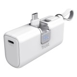 Trust Power bank Pacto Litio-Ioni (Li-Ion) 5000 mAh bianco