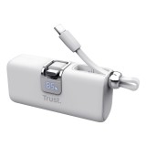 Trust Power bank Pacto Litio-Ioni (Li-Ion) 5000 mAh bianco