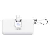 Trust Power bank Pacto Litio-Ioni (Li-Ion) 5000 mAh bianco