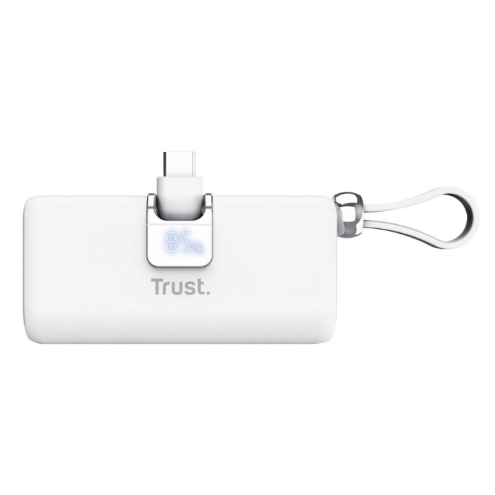 Trust Power bank Pacto Litio-Ioni (Li-Ion) 5000 mAh bianco