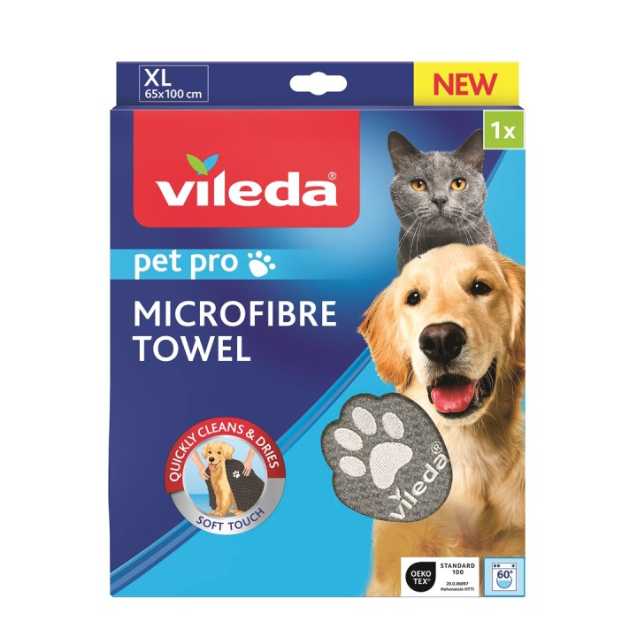 Vileda PET PRO L Asciugamano per animali in microfibra