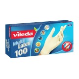 Vileda Multi Latex 100 Disposable Guanti Beige 100 pz