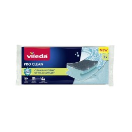 Vileda Spugna abrasiva profilata con enzimi Pro Clean 3 pcs.
