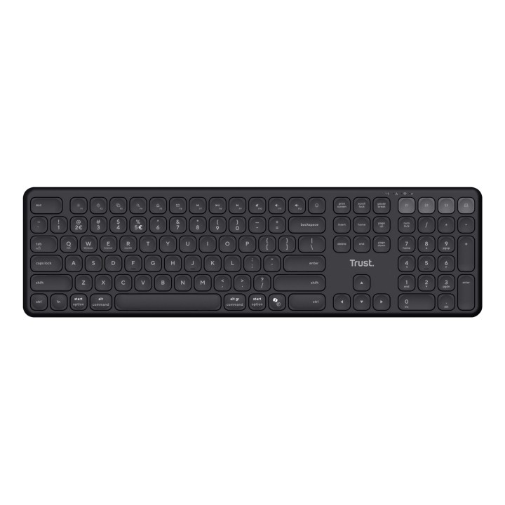 Trust Vaiya US Nero USB + RF wireless + Bluetooth - tastiera