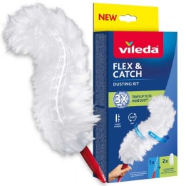 Vileda Pattumiera con manico corto + 2 ricambi Flex&Catch