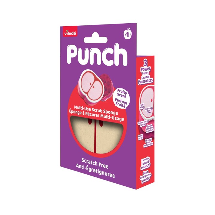 Vileda Spugna multiuso Punch – Mela 1 pezzo