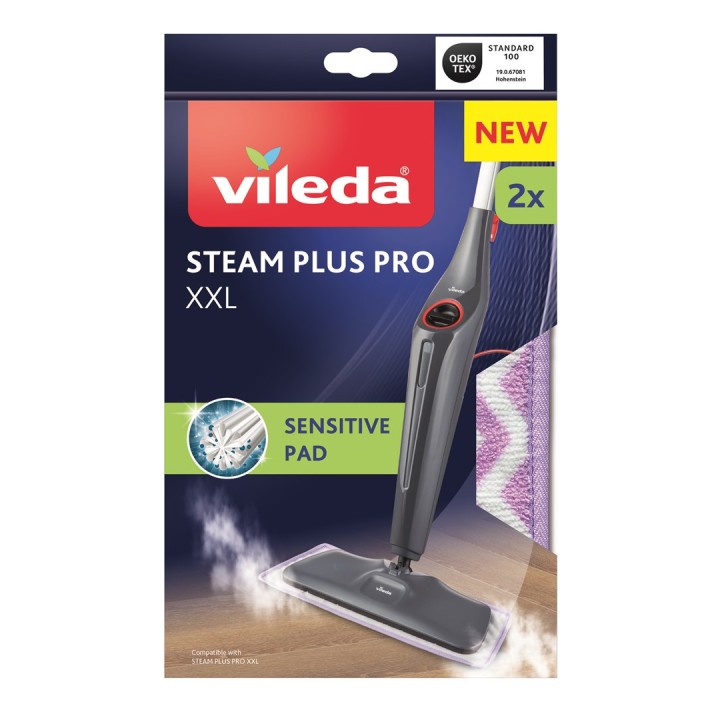 Vileda Ricambio mop a vapore Steam Plus XXL Sensitive