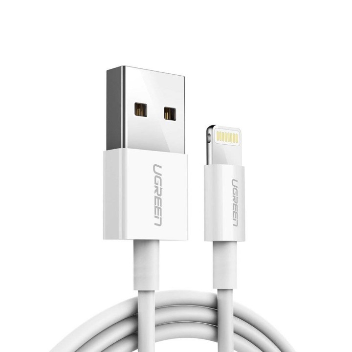 UGREEN Cavo Lightning placcato nichel 1 metro bianco