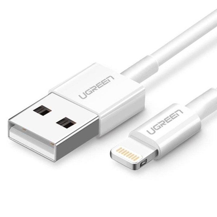 UGREEN Cavo Lightning placcato nichel 1 metro bianco