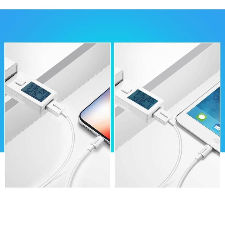 UGREEN Cavo Lightning placcato nichel 1 metro bianco