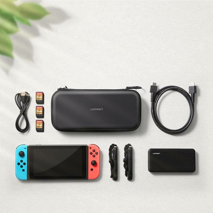 Ugreen 50974 custodia per console portatile Nintendo EVA (Ethylene Vinyl Acetate) Oxford velluto grigio