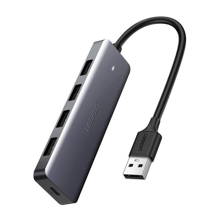 Ugreen Hub 4-in-1 USB-C Adattatore a 4× USB 3.0 + USB-C Grigio