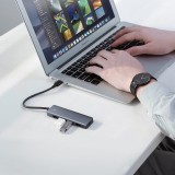 Ugreen Hub 4-in-1 USB-C Adattatore a 4× USB 3.0 + USB-C Grigio