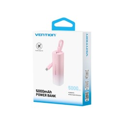 Powerbank Vention 20W USB-C Lightning 5000mAh ROSA