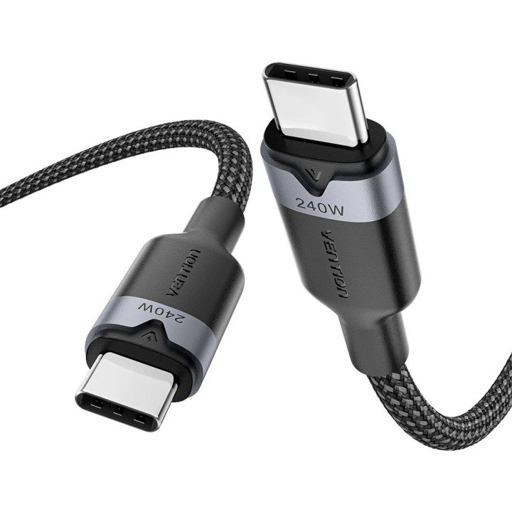 Cavo USB-C to C 2.0 Vention 3.1 5A 240W 1m BK