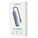 Ugreen USB Type-C HUB - 4× USB 3.2 Gen 1 Argento