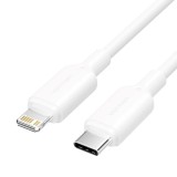 Cavo USB-C to Lightning 3A 480Mbps 1m bianco