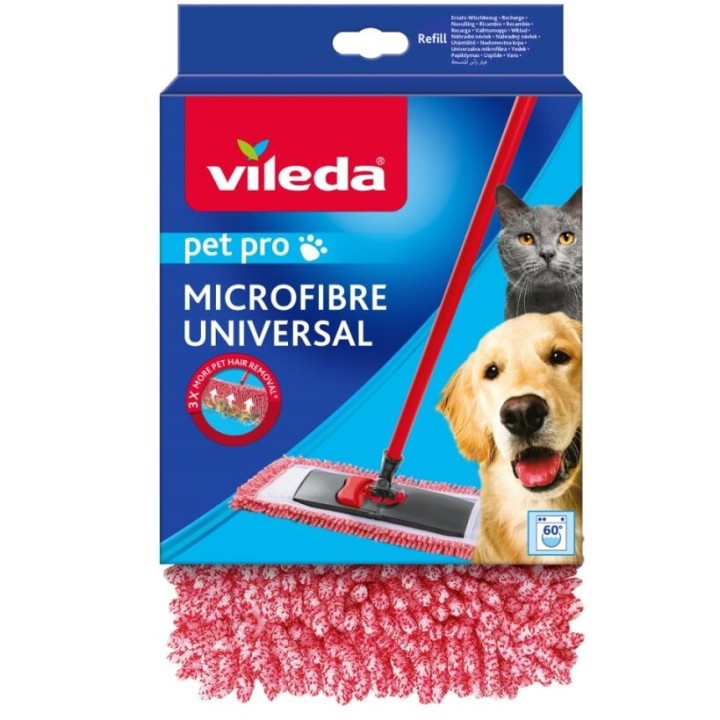 Vileda Ricambio mop per peli e mantello Pet Pro