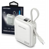 Vention 10000mAh 35W - power bank con cavo USB-C (beige)