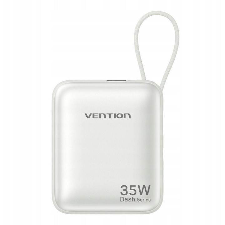 Vention 10000mAh 35W - power bank con cavo USB-C (beige)
