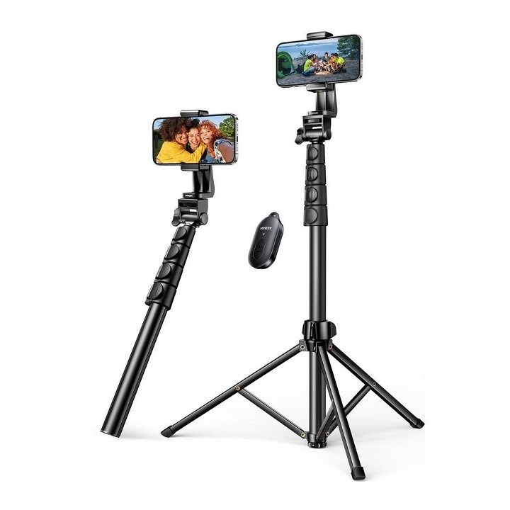 Ugreen bastone selfie con supporto e telecomando LP680 1.8m (nero)