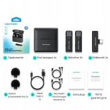 Set di 2 Vention USB-C microfoni + custodia di ricarica