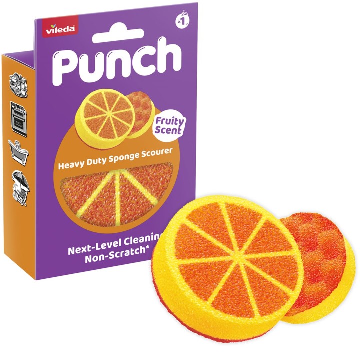 Vileda Punch Pad Abrasivo Forte Arancia 1 pezzo