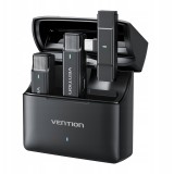 Set di 2 Vention USB-C microfoni + custodia di ricarica