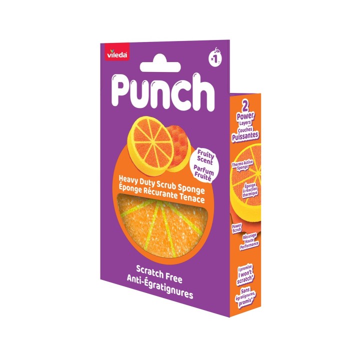 Vileda Punch Pad Abrasivo Forte Arancia 1 pezzo