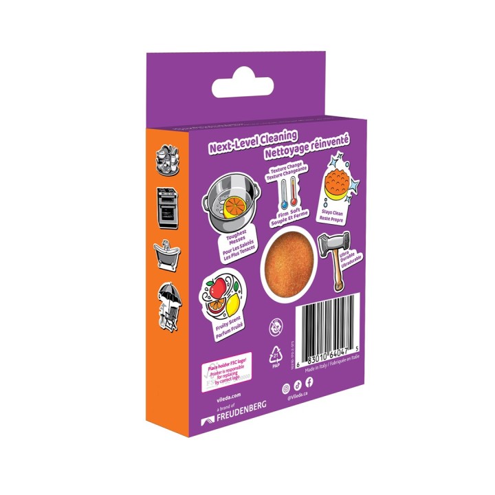 Vileda Punch Pad Abrasivo Forte Arancia 1 pezzo