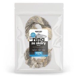 UNISZKI Anello di pelle di merluzzo - Snack per Cani - 2 pz