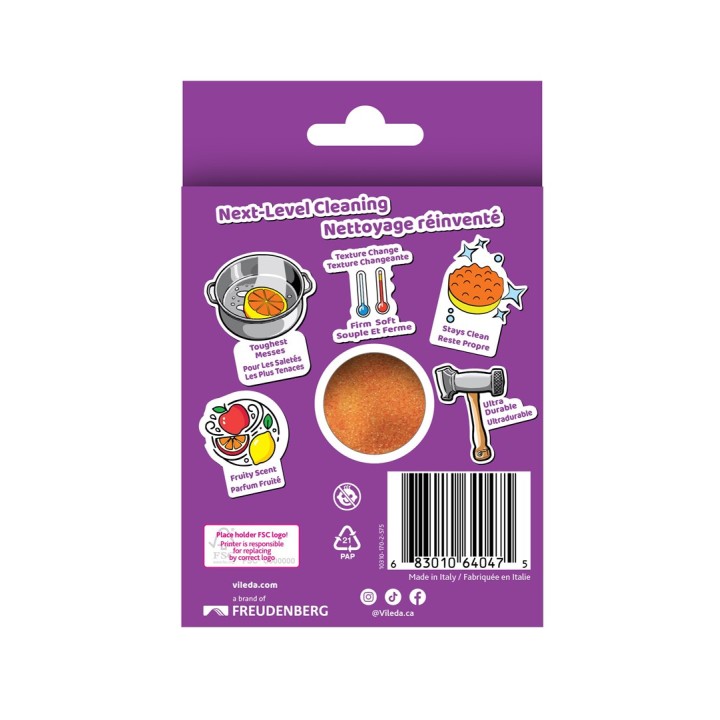 Vileda Punch Pad Abrasivo Forte Arancia 1 pezzo