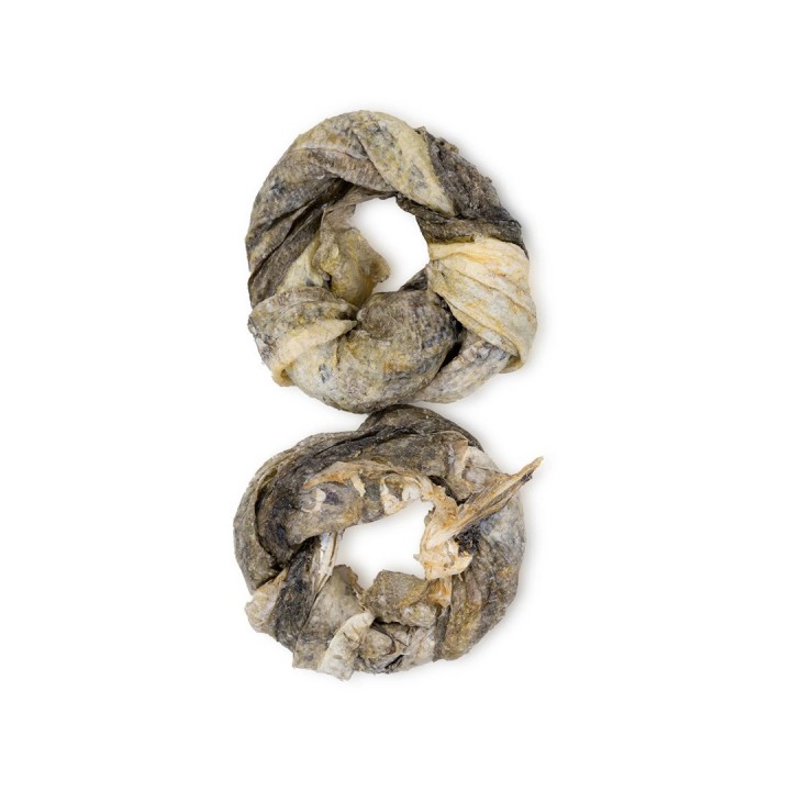 UNISZKI Anello di pelle di merluzzo - Snack per Cani - 2 pz