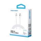 Cavo USB-C to C 2.0 Vention PD 3.1 5A 240W 2m WH