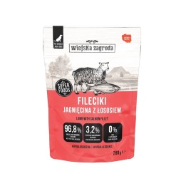 WIEJSKA ZAGRODA Filetti di agnello con salmone - cibo umido per cani - 280g