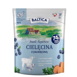 BALTICA Smaki regionów Razze piccole Vitello con agnello - cibo secco per cani - 1kg