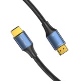 Vention Cavo intrecciato in cotone HDMI-A maschio a maschio HD 8K 2M blu tipo lega di alluminio