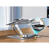 Supporto per laptop regolabile + USB-C HDMI hub Unitek D1109B01 PD 100W