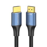 Vention Cavo intrecciato in cotone HDMI-A maschio a maschio HD 8K 2M blu tipo lega di alluminio